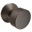 Emtek C520ROUUS10B Round Knob Brass Modern Privacy Door Knobset with the CF Mechanism - Oil Rubbed Bronze