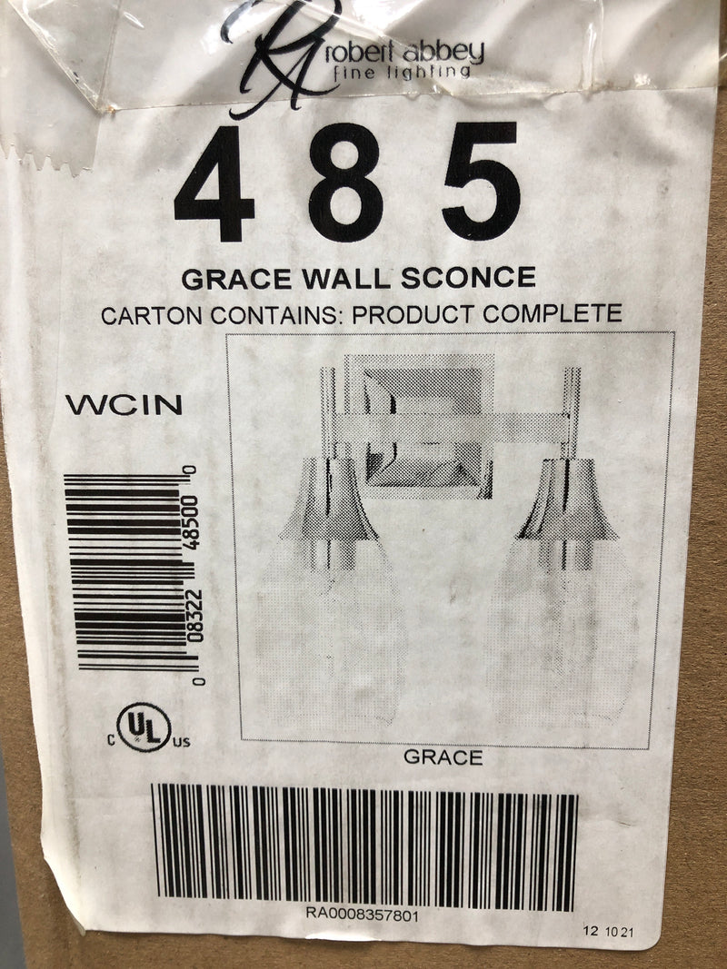 Robert Abbey Lighting Grace - 2 Light Wall Sconce-Modern Brass Finish