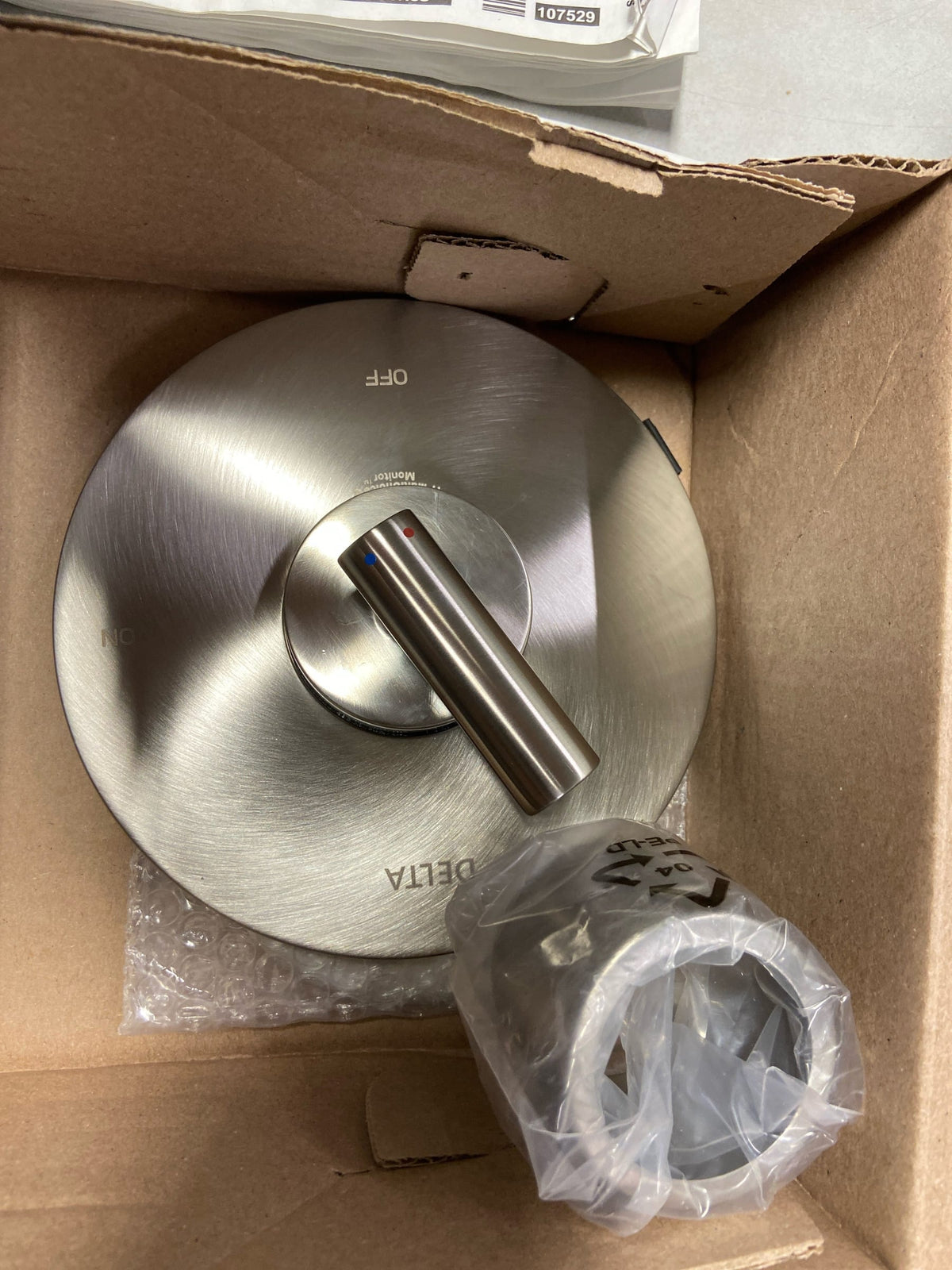 Delta T17042 Altado Monitor 17 Series Dual Function Pressure Balanced Valve Trim Only with Integrated Volume Control - Less Rough-In Valve - Brilliance Stainless