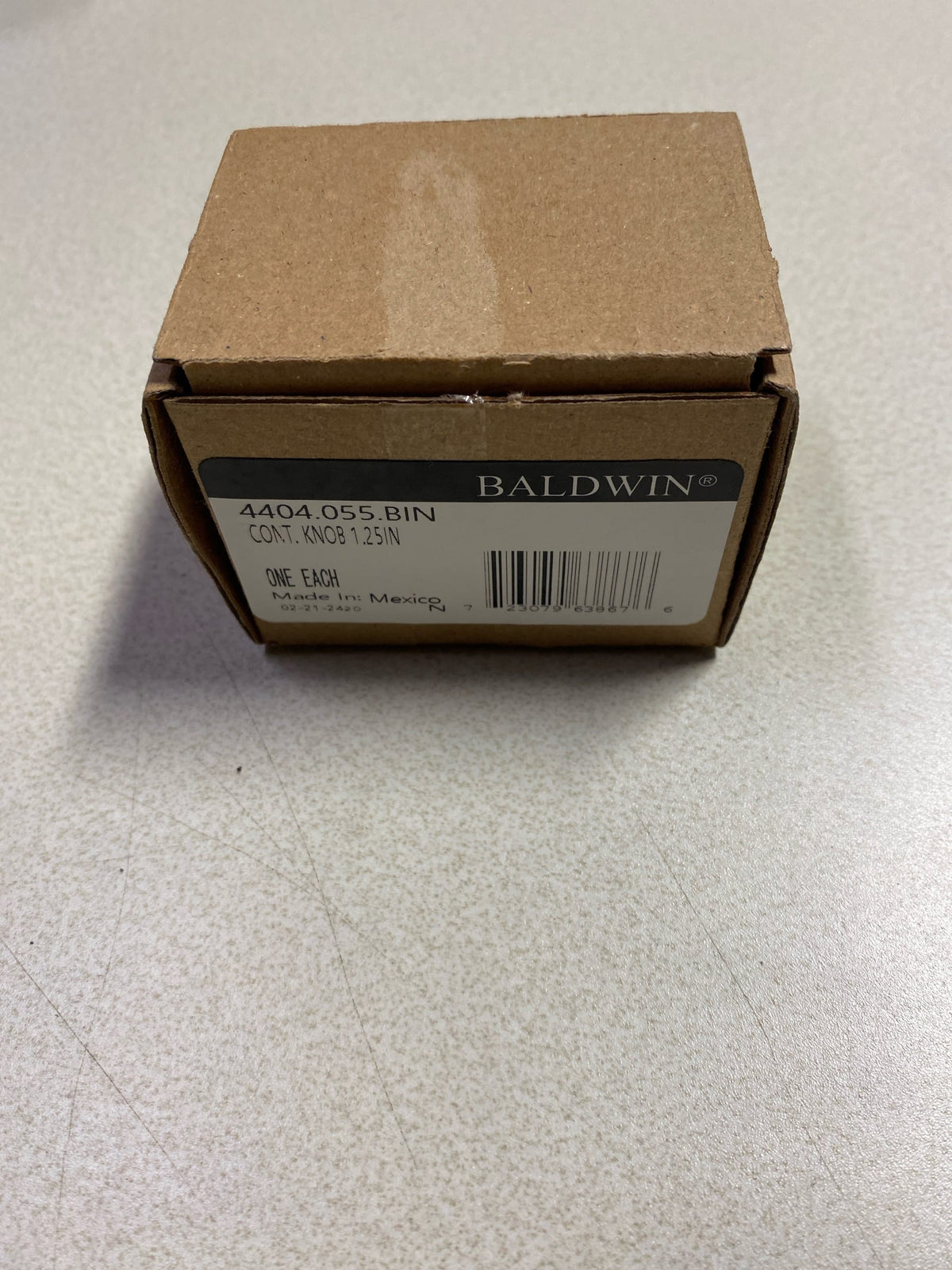 Baldwin 4404055BIN 4404.BIN Contemporary 1-1/4 Inch Mushroom Cabinet Knob from The Estate Collection