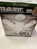 Bell + howell 8532 TriBurst 10.5 in. White 72 High Intensity LED 2000 Lumens Flush Mount Ceiling Light with 3 Adjustable Heads