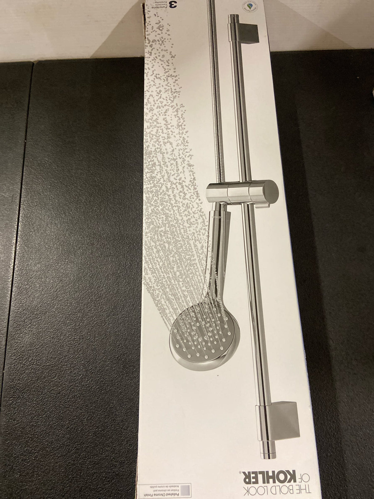 Kohler K-98362-G-CP Awaken 1.75 GPM Multi Function Hand Shower Package with MasterClean Sprayface - Includes Slide Bar and Hose - Polished Chrome