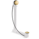 Kohler K-7213-2MB Clearflo 1-1/2" Tub Drain Kit - with Overflow and PVC - Vibrant Brushed Moderne Brass