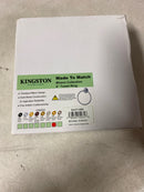 Kingston Brass BA2714BB Milano 6-Inch Towel Ring in Brushed Brass