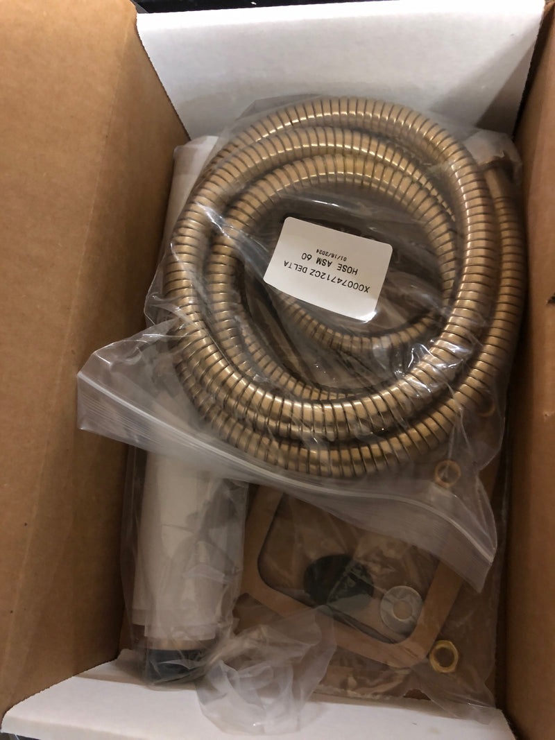 Delta T4759-CZFL Trinsic Gold 1-Handle Floor-Mount Roman Tub Faucet Trim Kit with Hand Shower in Champagne Bronze (Valve Not Included)