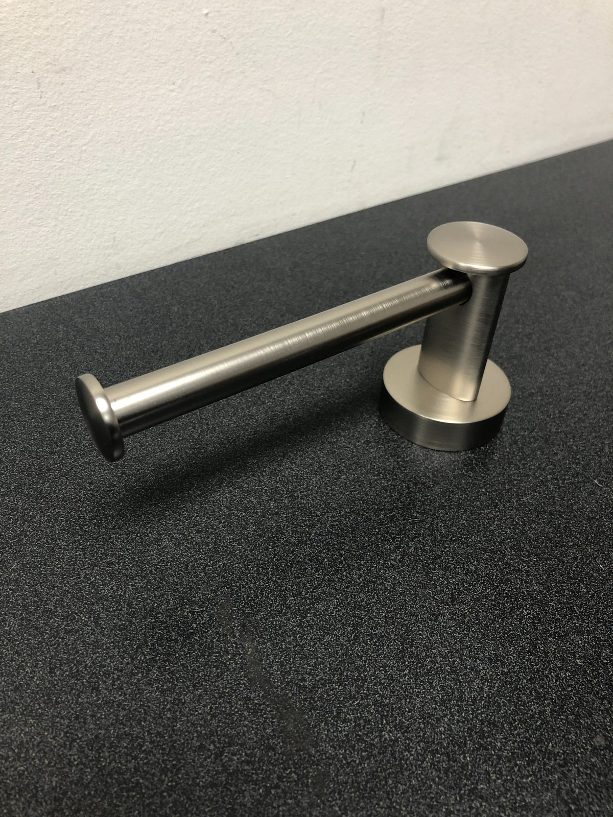 Signature Hardware 353661 Prague Single Post Tissue Holder - Brushed Nickel