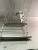 Rev-A-Shelf HRV-1220 S Value Line 18" Steel Wire Pull Out Hamper for Vanity/Closet Applications - White