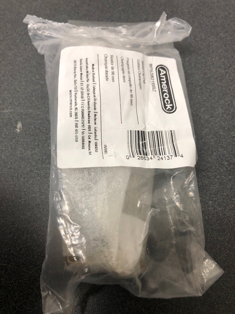 Amerock BP53801BBZ Kane 3-3/4 Inch Center to Center Cup Cabinet Pull - Golden Champagne