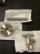Brizo BT022205-NK Litze Angled Supply Stop Valve with Knurled T Lever Handle - Less Supply Line - Luxe Nickel