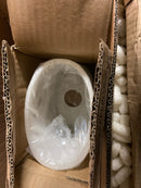 Justice Design Group FAL-8444-30-NCKL LumenAria 4 Light 37" Wide Bathroom Vanity Light with Oval Shades - Brushed Nickel