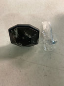 Amerock BP36638MBKBBR Carrione 1-3/8 Inch Geometric Cabinet Knob - Marble Black / Black Bronze