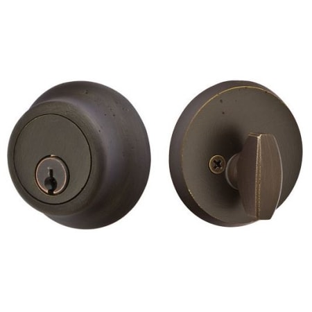 Emtek 8450MB Regular Style Classic Brass Single Cylinder Deadbolt - Medium Bronze