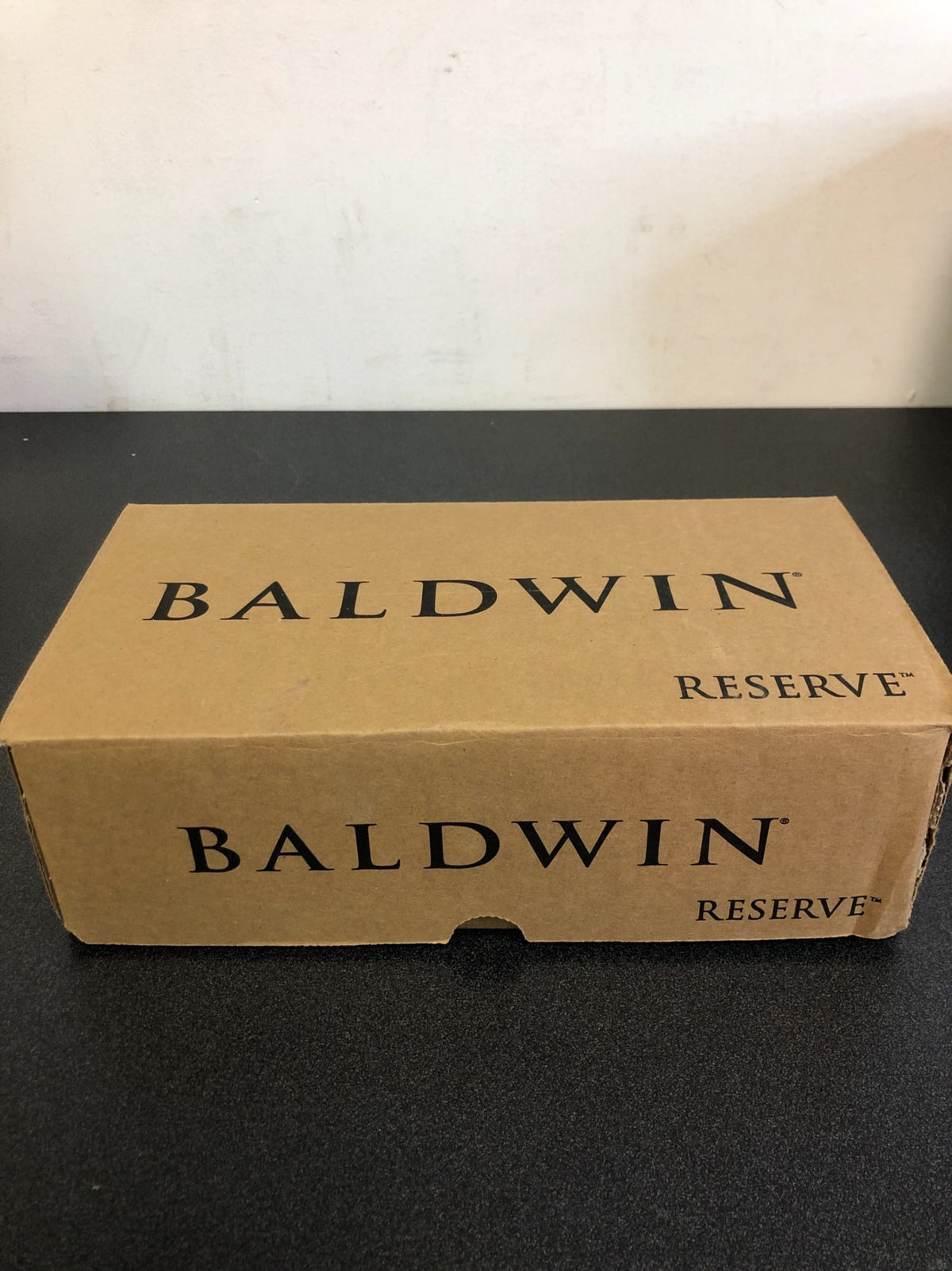 Baldwin FDSQUCRR112 Square Non-Turning Two-Sided Through-Door Dummy Door Lever Set from the Reserve Collection - Venetian Bronze