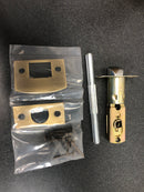Signature Hardware 480935 Valma Solid Brass Passage Door Knob Set with Adjustable 2-3/8" or 2-3/4" Backset - Antique Brass
