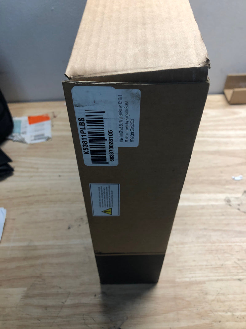 Kingston Brass KS3811PLBS Restoration 1.8 GPM Widespread Kitchen Faucet - Includes Side Spray - Polished Chrome