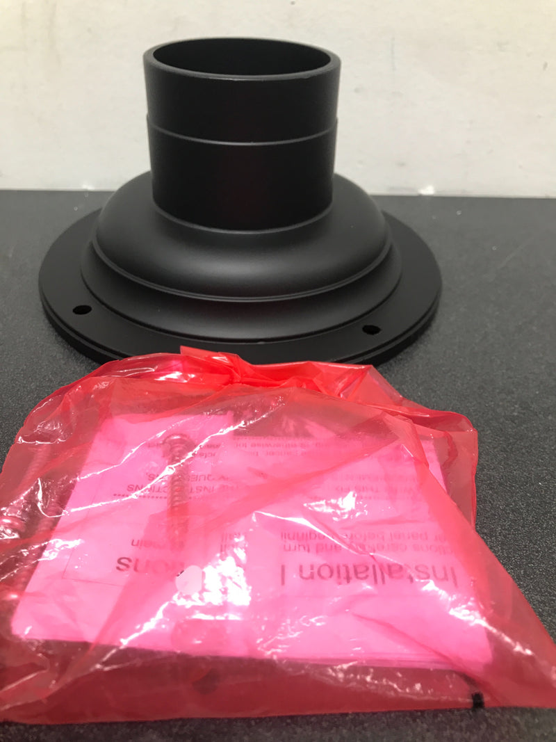 Progress Lighting P8726-31 7" Diameter Pier Mount for 3" Mount Post Lanterns - Black