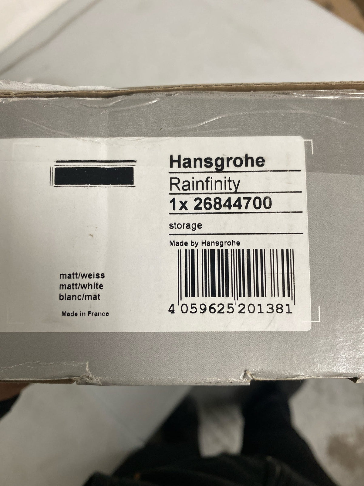 Hansgrohe 26844700 Rainfinity 19-3/4" Metal Bathroom Shelf - Matte White