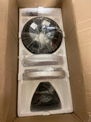 Pudo CeilingFanLights17-52WH-W1367P228998 52 in. Integrated LED Indoor Black Ceiling Fan Lighting with 4 Blades