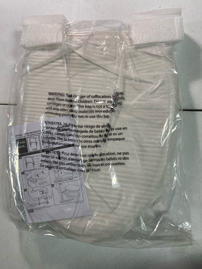 American Standard 5020A65G.020 Elongated Closed-Front Toilet Seat with Soft Close, Grip Tight, and Quick Release - White