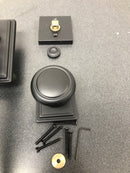 Emtek 4203US19 Hamden Full Dummy Handleset from the American Classic Collection - Flat Black