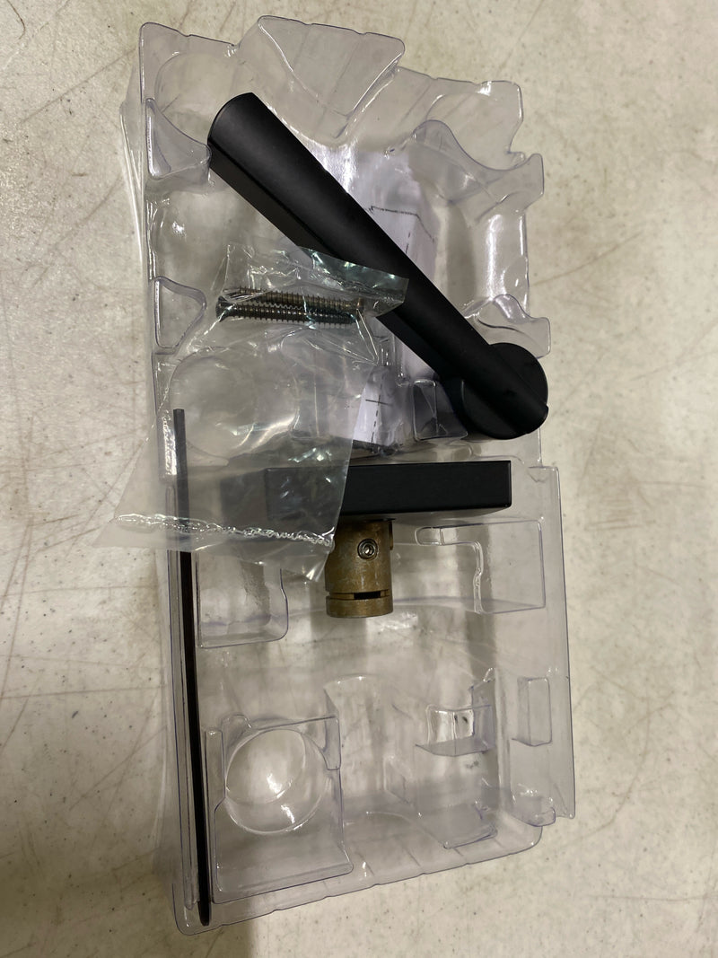 Baldwin Spyglass , Interior Passage Door Reversible Lever for Hallway/Closet/Rooms, Non-Locking Door Handle With Microban Protection, in Matte Black