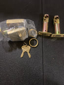 Emtek 8469US4 Square Brass Modern Single Cylinder Keyed Entry Deadbolt - Satin Brass