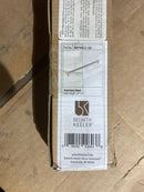 Belwith Keeler B079412-SS Verge 18" Center to Center Solid Brass Knurled Bar Appliance Handle / Appliance Pull - Stainless Steel