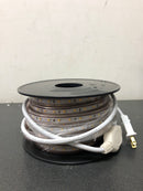 Sylvania 75625 32.8 ft. 60-Watt Plug-In Outdoor Flex LED Landscape Lighting Deck Rail Lights Set Bright White 4000K, White