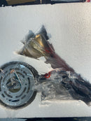 Meyer&cross PD0524 Magnolia 1-Light Brass Single Pendant with Seeded Glass Shade