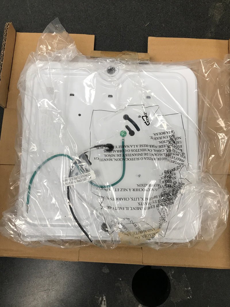 Commercial electric 564491111 12 in. Low Profile LED Flush Mount Square Closet Light Fixture 1100 Lumens 3000K 4000K 5000K Dimmable Hallway Stairwell