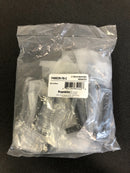 Franklin Brass Asymmetric Notched 3 Inch Center to Center Handle Cabinet Pull - Pack of 10 - Matte Black