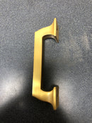 Belwith Keeler B055550-BGB Studio 3" Center to Center Solid Brass Square Cabinet Handle / Drawer Pull - Brushed Golden Brass