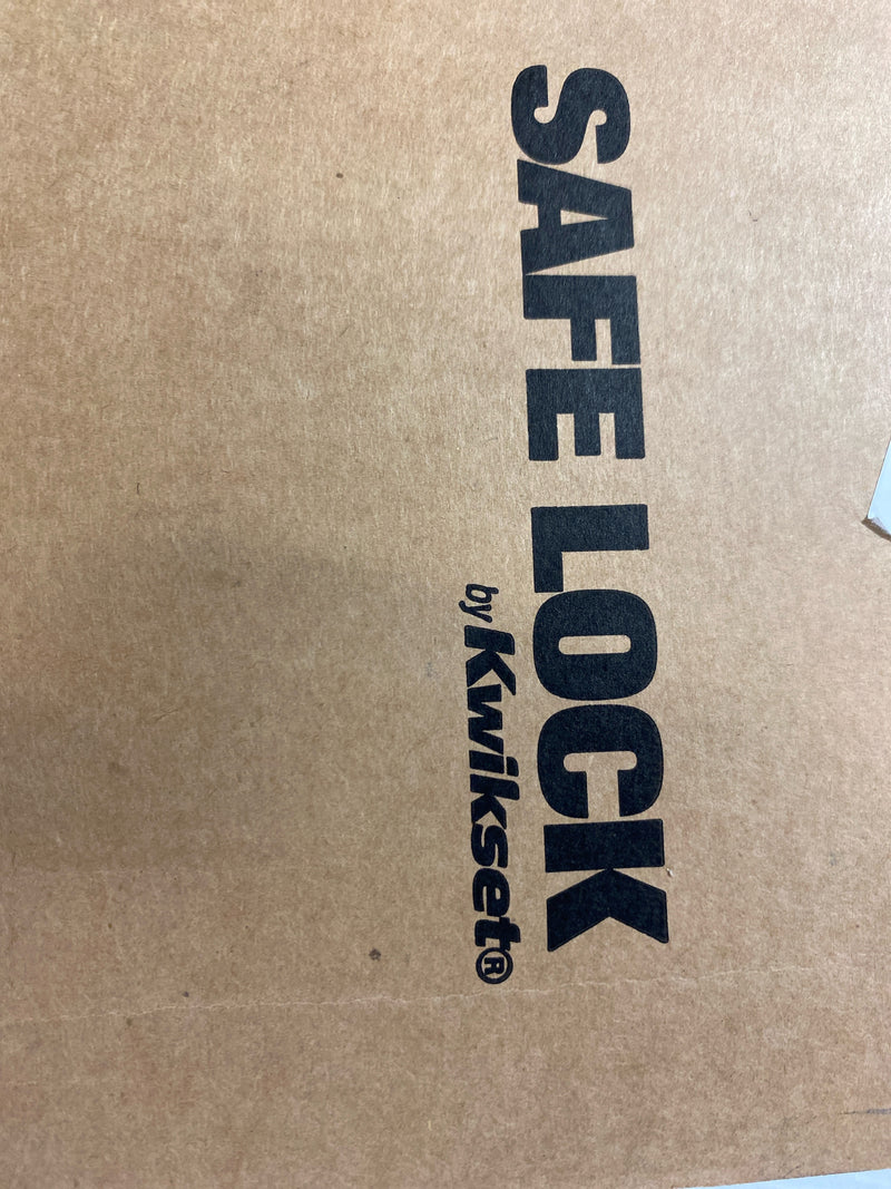 Kwikset Layton Single Cylinder Keyed Entry Door Lever Set with Round Rose from the SafeLock Series