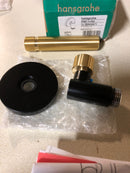 Hansgrohe 28882671 Wall Outlet S with Check Valve - Round - Matte Black