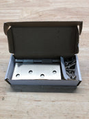 Emtek 91014US26 4" x 4" Square Corner Plain Bearing Mortise Hinge - Pair - Polished Chrome