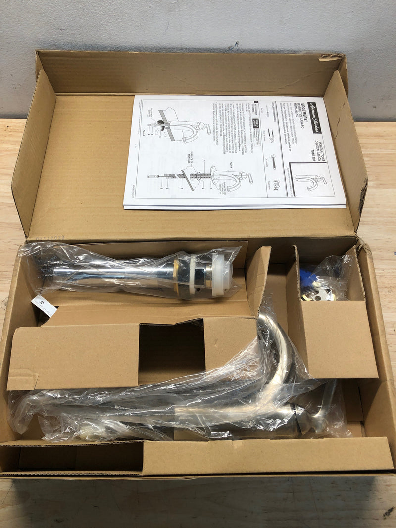 American Standard 7018101.295 Edgemere 1.2 GPM Single Hole Bathroom Faucet with Pop-Up Drain Assembly - Brushed Nickel