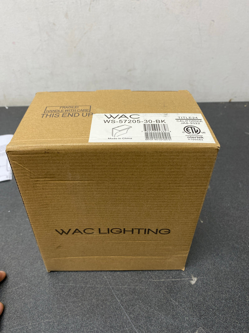 WAC Lighting WS-57205-30-BK Cornice 2 Light 6" Tall LED Wall Sconce Set to 3000K - Black