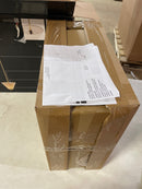 GLOBE Electric 61000060 60" Floor Lamp, Matte Brass Finish, Beige Linen Shade, Heavy Weighted Base, Rotary Switch on Shade, Modern Standing Light for Living Room, Home Office Accessories