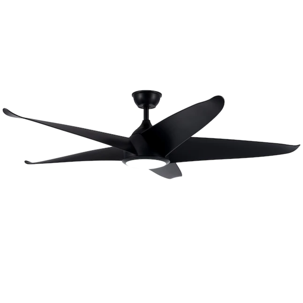60" Large Propeller Ceiling Fan Remote Modern LED Light Unique Elegant Farmhouse