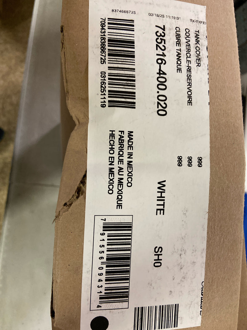 American Standard 735216-400.021 Vormax Toilet Tank Lid - Bone