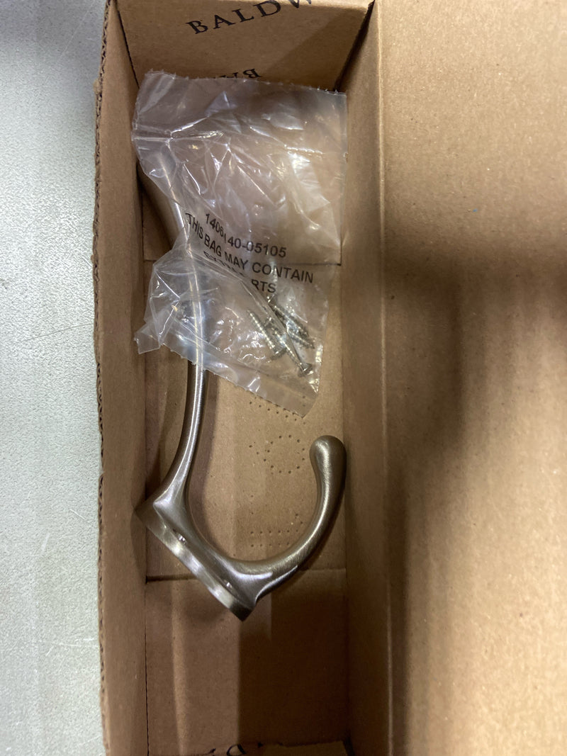 Baldwin 0742150 Estate Double Robe Hook - Satin Nickel