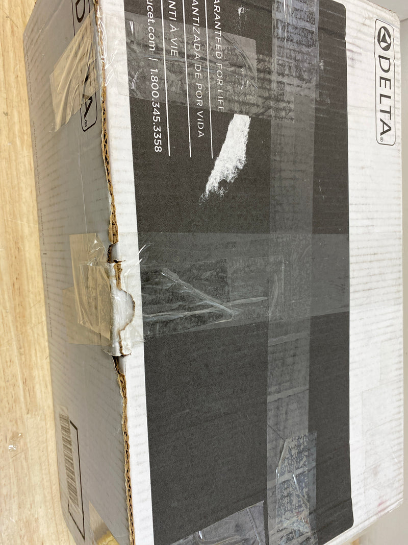 Delta 342702-CZ Modern Round Non Shared Function Shower System Package with 1.75GPM Single Function Shower Head and Hand Shower - Includes Rough-In - Champagne Bronze