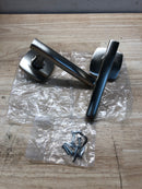 Emtek 5306FRLUS15RH Freestone Right Handed Non-Turning Two-Sided Dummy Door Lever Set with Urban Modern Rose from the Urban Modern Collection - Satin Nickel