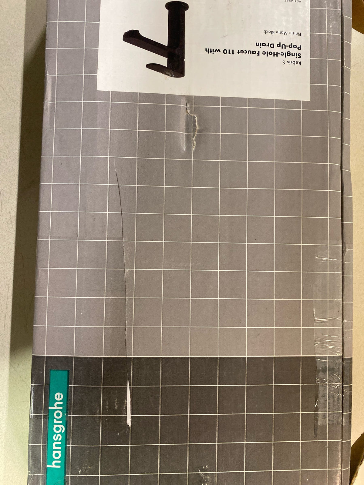 Hansgrohe 72517671 Rebris S 1.2 GPM Single Hole Bathroom Faucet with Pop-Up Drain Assembly - Matte Black