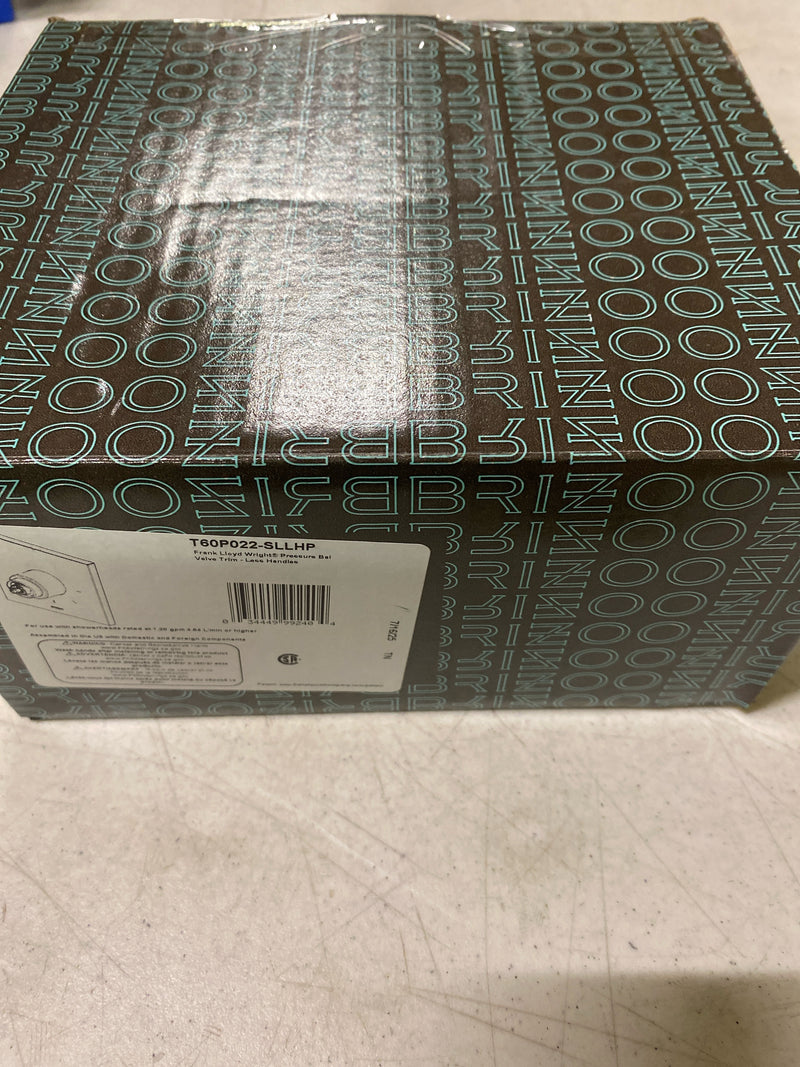 Brizo T60P022-SLLHP Frank Lloyd Wright Pressure Balanced Valve Trim Only - Less Handle and Rough In - Luxe Steel