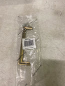 Berenson 9898-1MDB-P Metro 5-1/16" (128mm) Center to Center Modern Squared Corner Cabinet Handle / Drawer Pull from the Uptown Appeal Series - Modern Brushed Gold