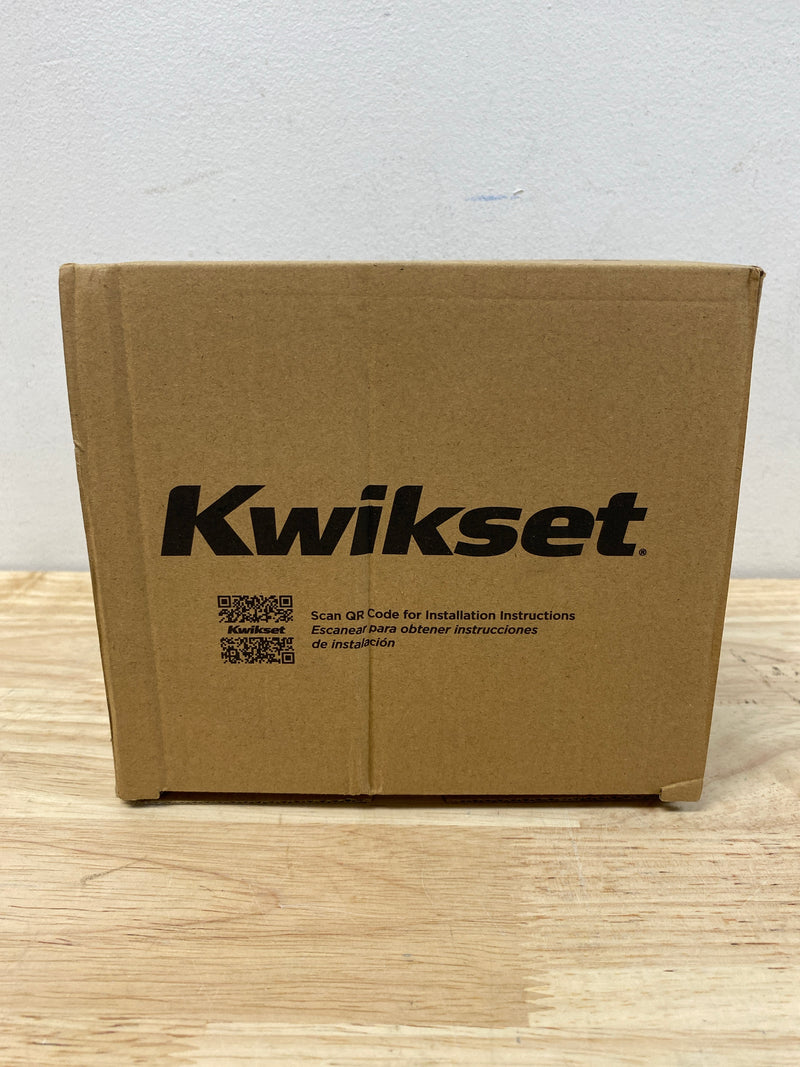 Kwikset 405BL-5S Balboa Reversible Keyed Entry Door Leverset with SmartKey - Antique Brass