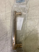 Emtek 86688US4 Jasper 5 Inch Center to Center Bar Cabinet Pull from the Industrial Modern Collection - Satin Brass
