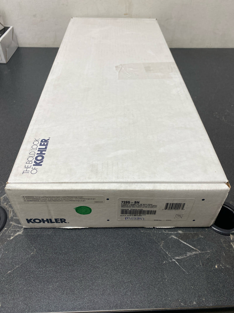 Kohler K-7265-BN Clearflo 1-1/2" Tub Drain Kit - with Overflow - Vibrant Brushed Nickel