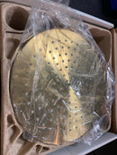 Axor 26071251 Starck 1.75 GPM Single Function Rain Shower Head with EcoRight and Quick Clean - Brushed Gold Optic